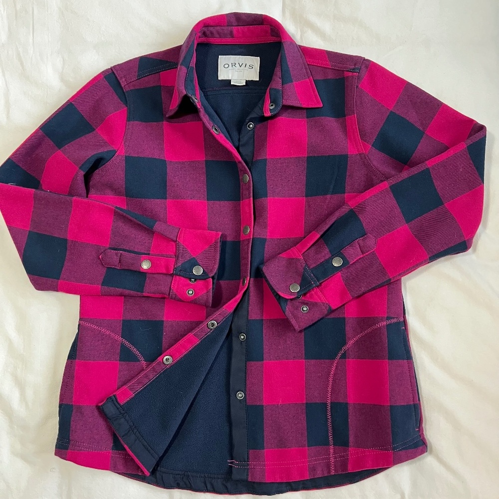 ORVIS WOOL/FLEECE JACKET SIZE SMALL.